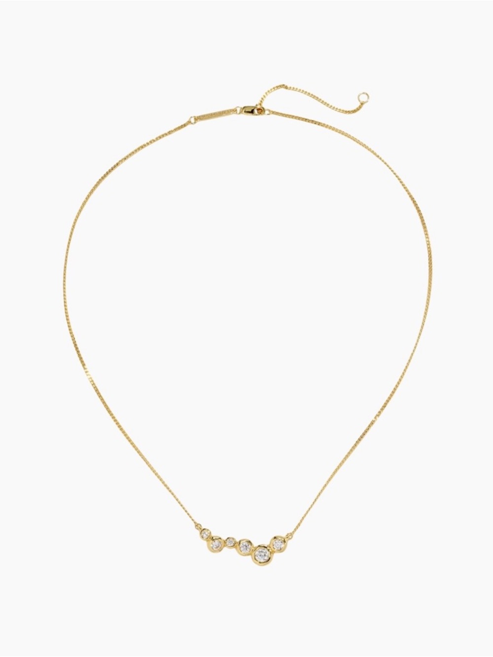 NEW Alexis Bittar Asterales Gold Constellation Necklace 14k Gold Plate C Z JL02